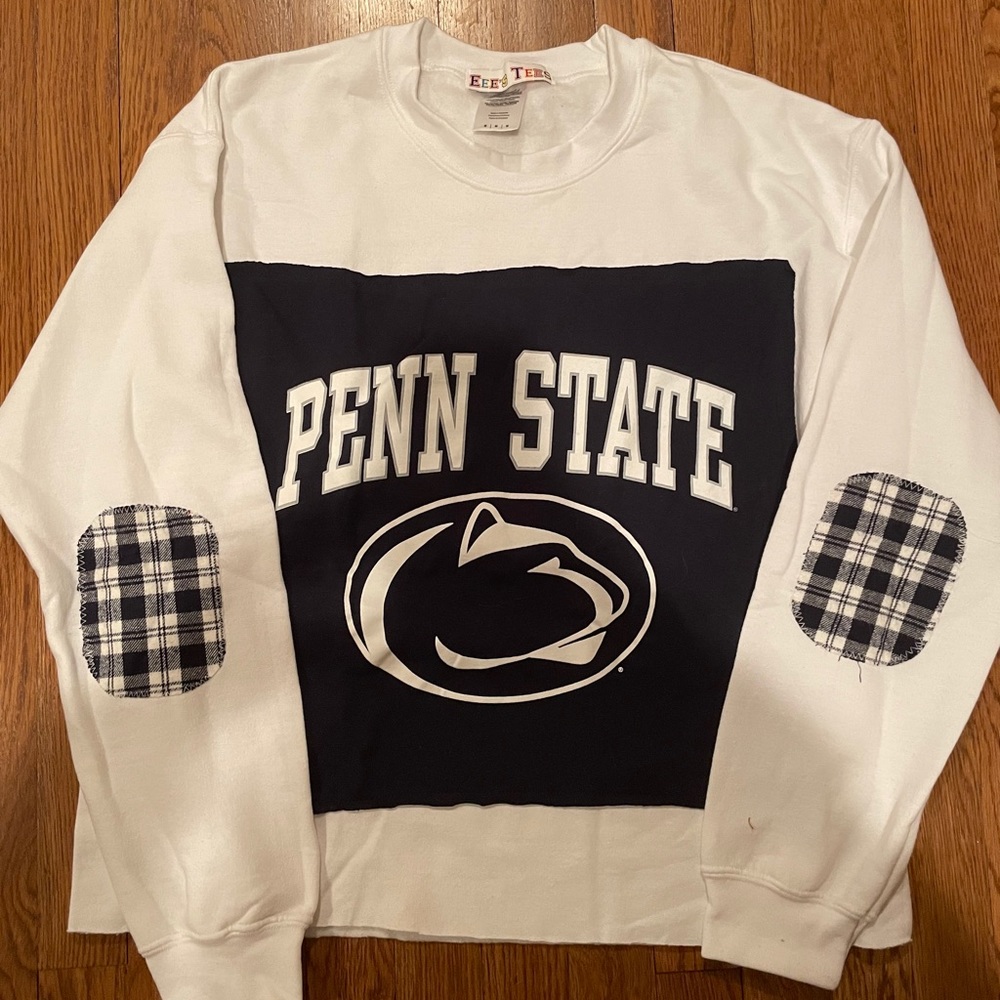 Custom Made Penn State Cropped Sweatshirt